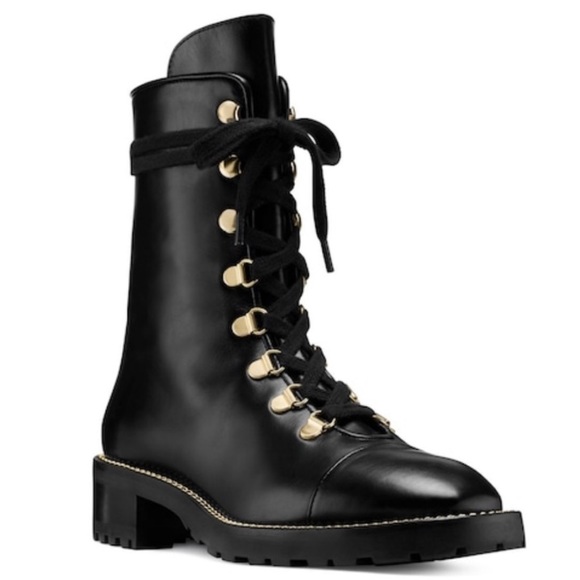 BNIB Stuart Weitzman Kolbie Chain Booties - Picture 2 of 9